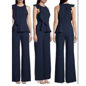 Black Halo Felicia Jumpsuit Blue 4